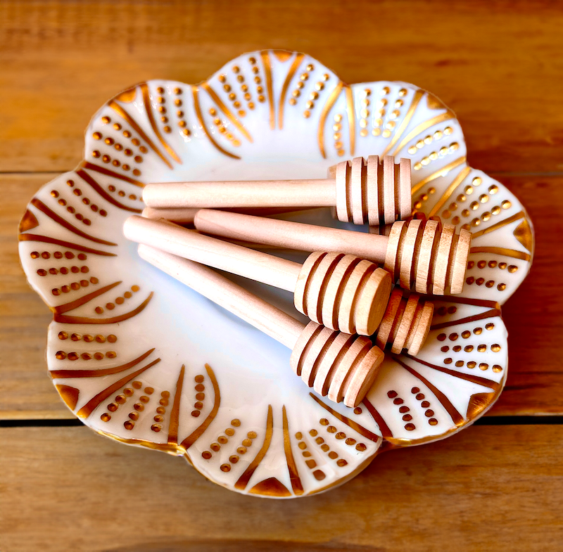 3-Inch Wooden Honey Wand