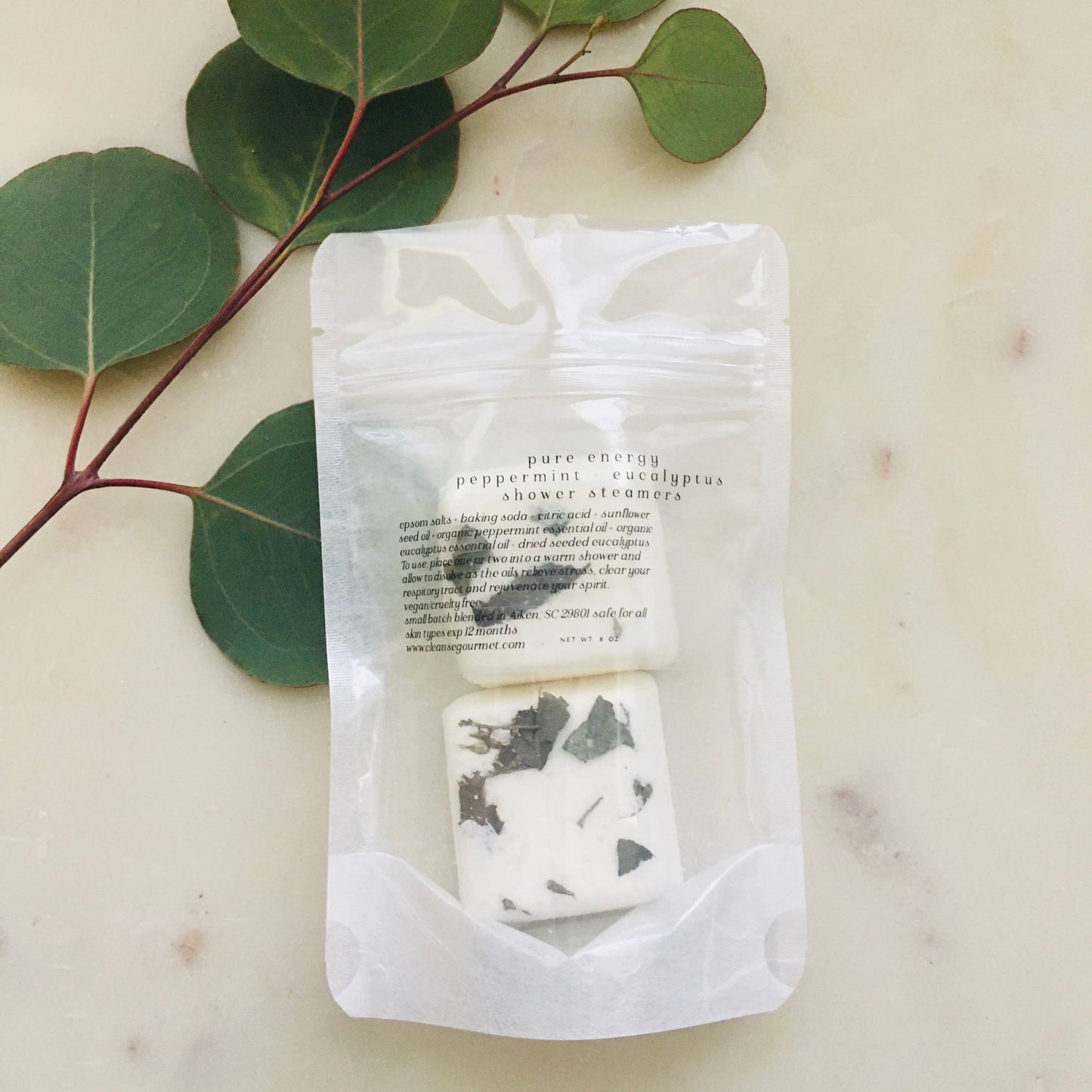Organic Shower Steamers – Eucalyptus & Peppermint