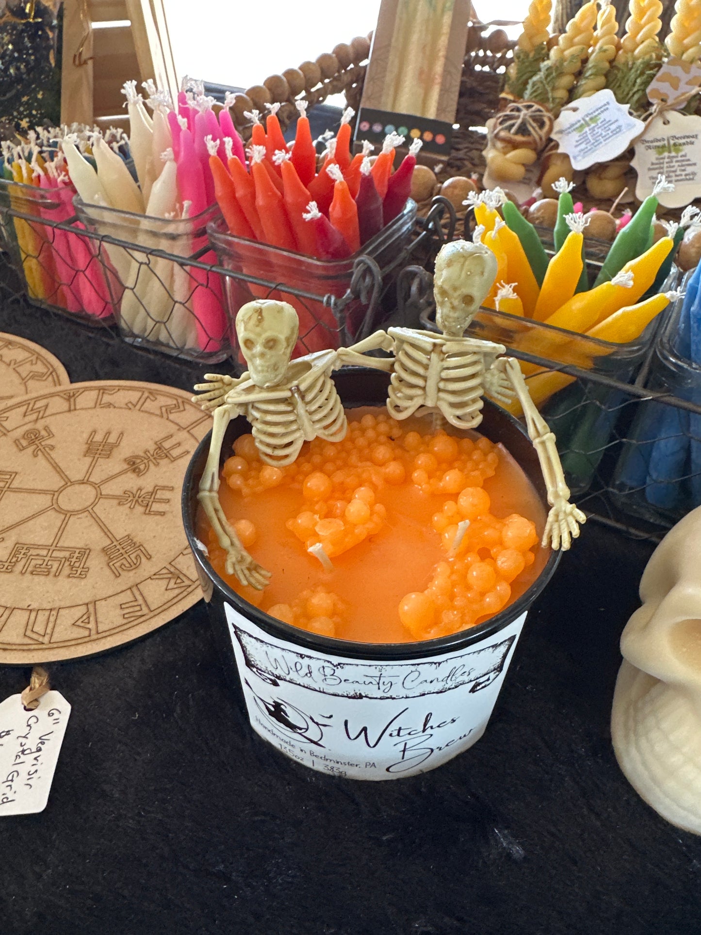 Large Skeleton Candles
