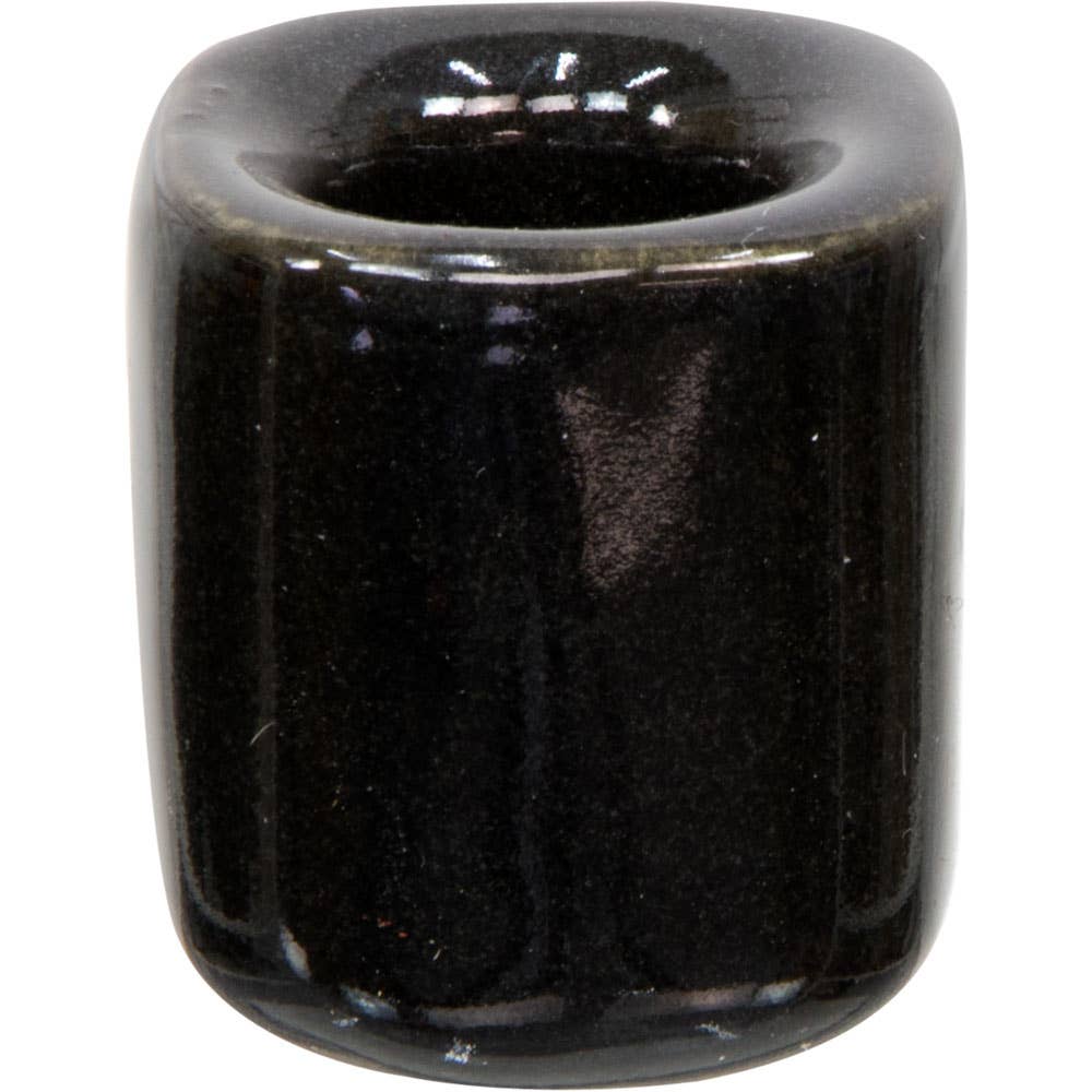 Black Ceramic Chime Candle Holder