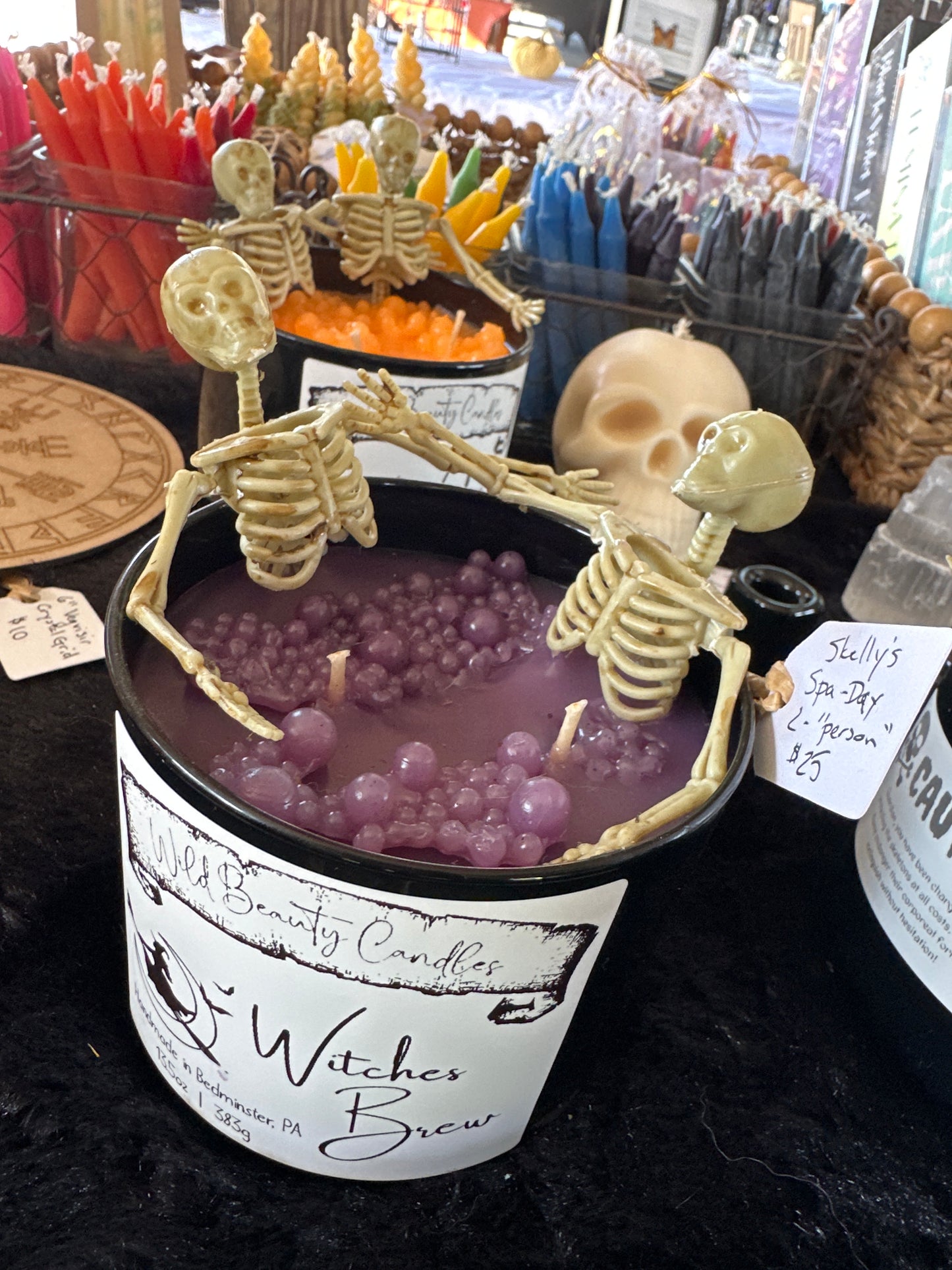 Large Skeleton Candles