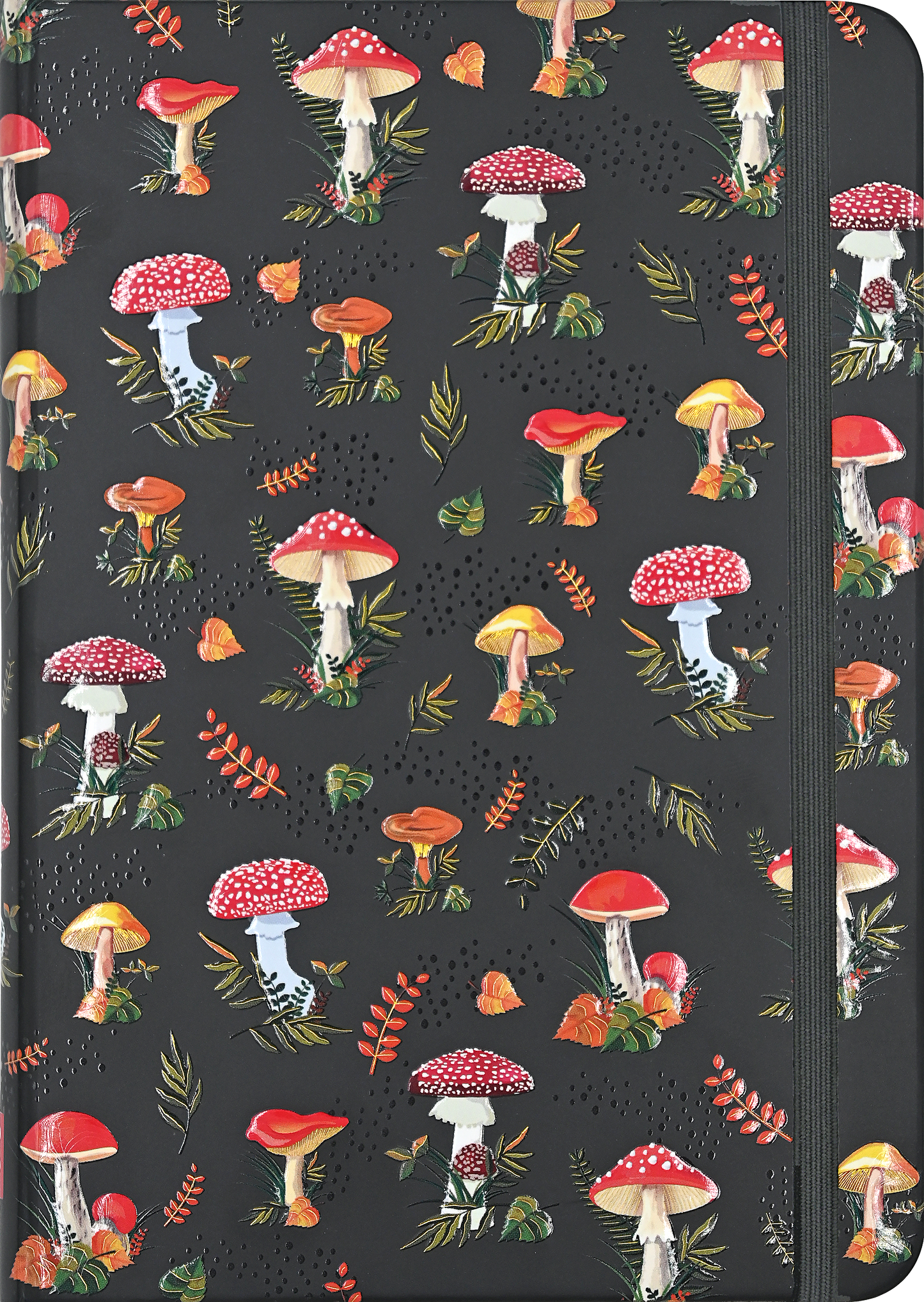 Gold Foil & Embossed Mushroom Journal