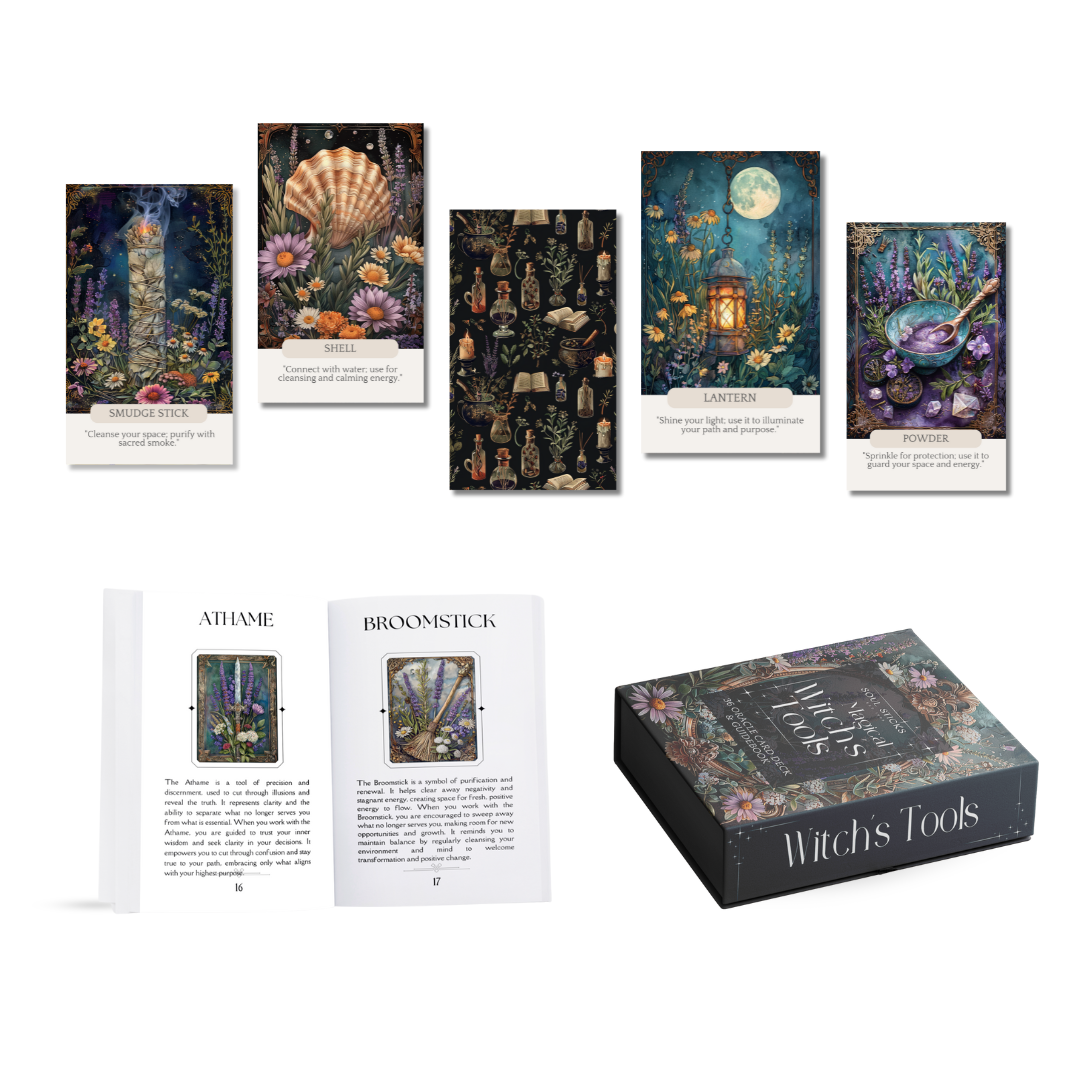 Magical Witch's Tools Oracle Card Deck by Soul Sticks – Earth