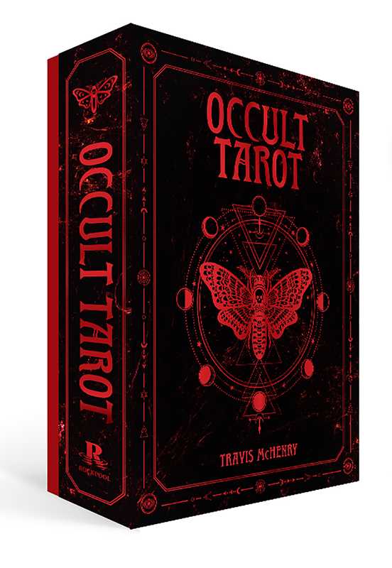 Occult Tarot card set packaging with red and black design