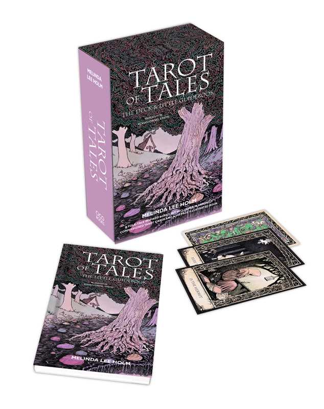 Tarot of Tales card set with packaging and cards on a white background