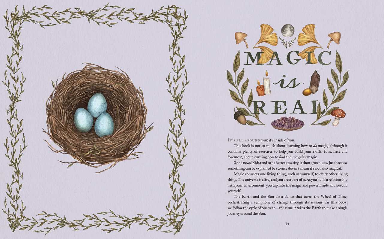 Illustration of a nest with eggs and text on a light purple background