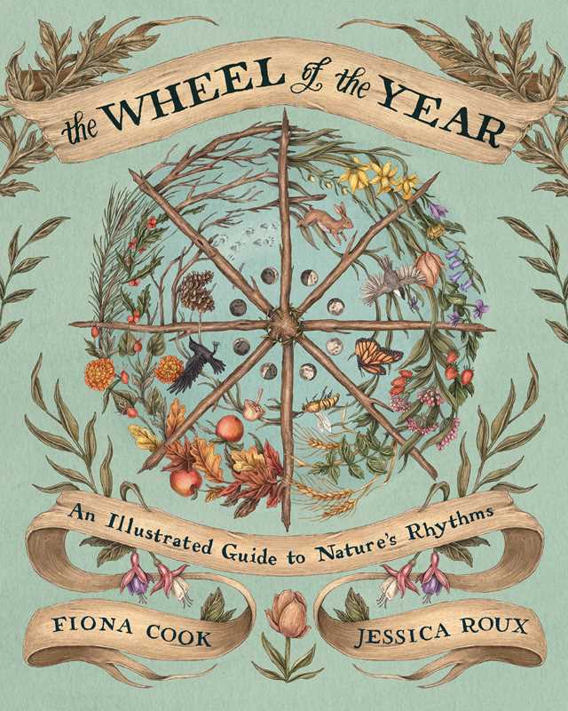 Book cover of 'The Wheel of the Year' with nature-themed design and text.
