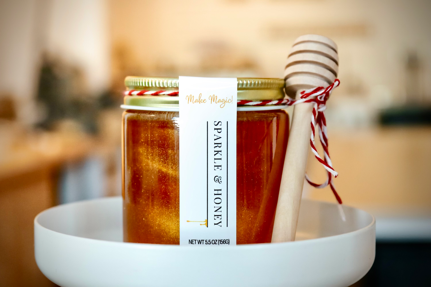 3-Inch Wooden Honey Wand