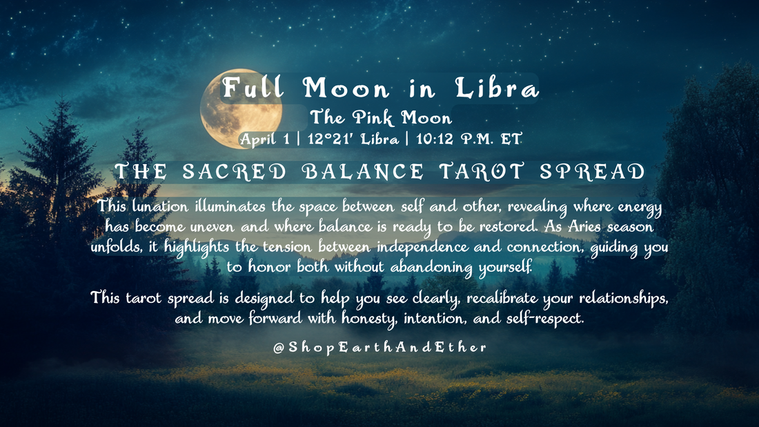 🌕 Libra Full Moon Tarot Spread | 12°21' Libra
