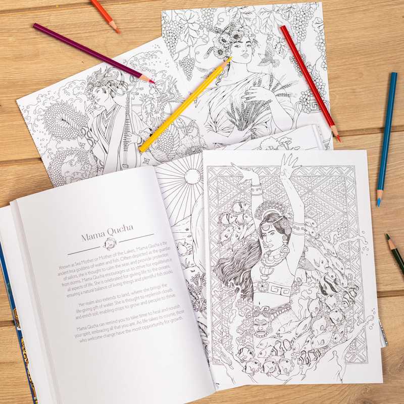 Goddess Coloring by Ana Jarén