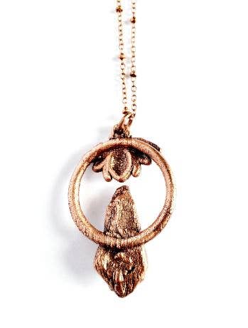 Citrine Honey Bee Necklace