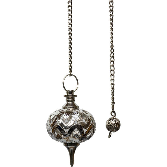 Metal Pendulum Jali - Silver (Each)