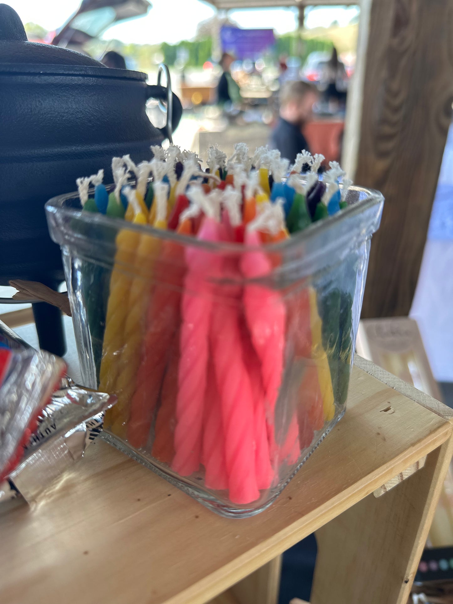 Beeswax Birthday Candles Single Color