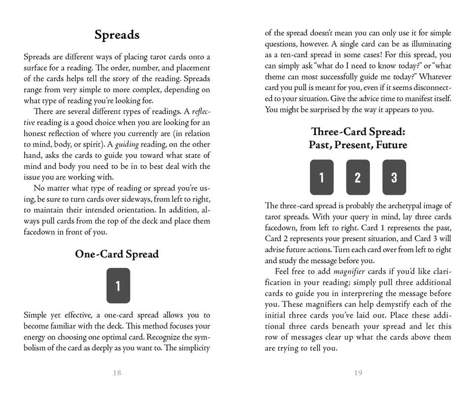 Midnight Magic Tarot  Guidebook Page