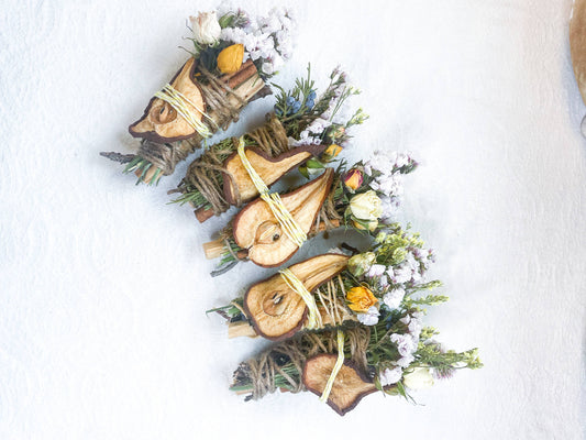 Pear, Palo Santo, Juniper, and Cinnamon Smoke Bundle