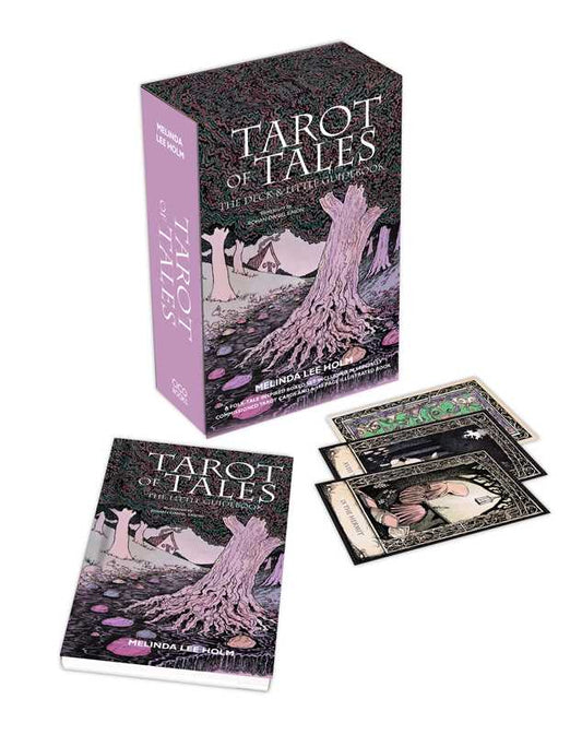 Tarot of Tales card set with packaging and cards on a white background