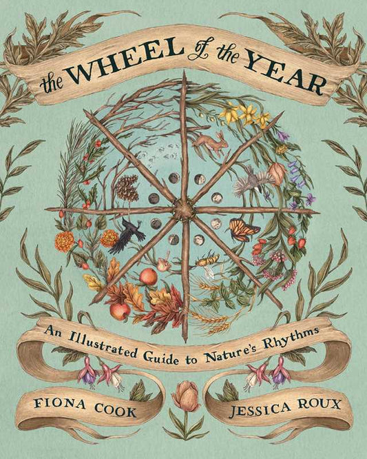 Book cover of 'The Wheel of the Year' with nature-themed design and text.