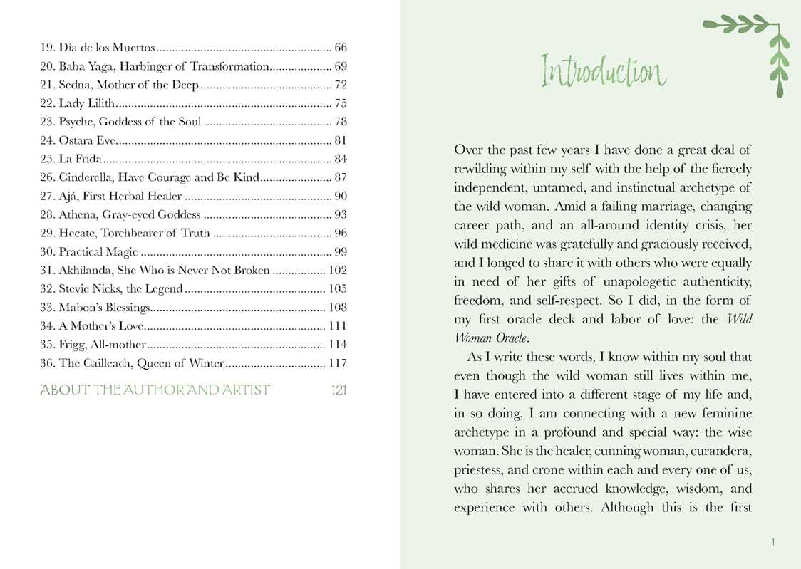 Table of contents and introduction text on a white background with green accents