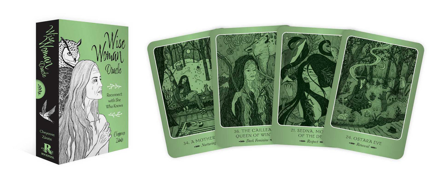 Wise Women Tarot cards with packaging on a white background