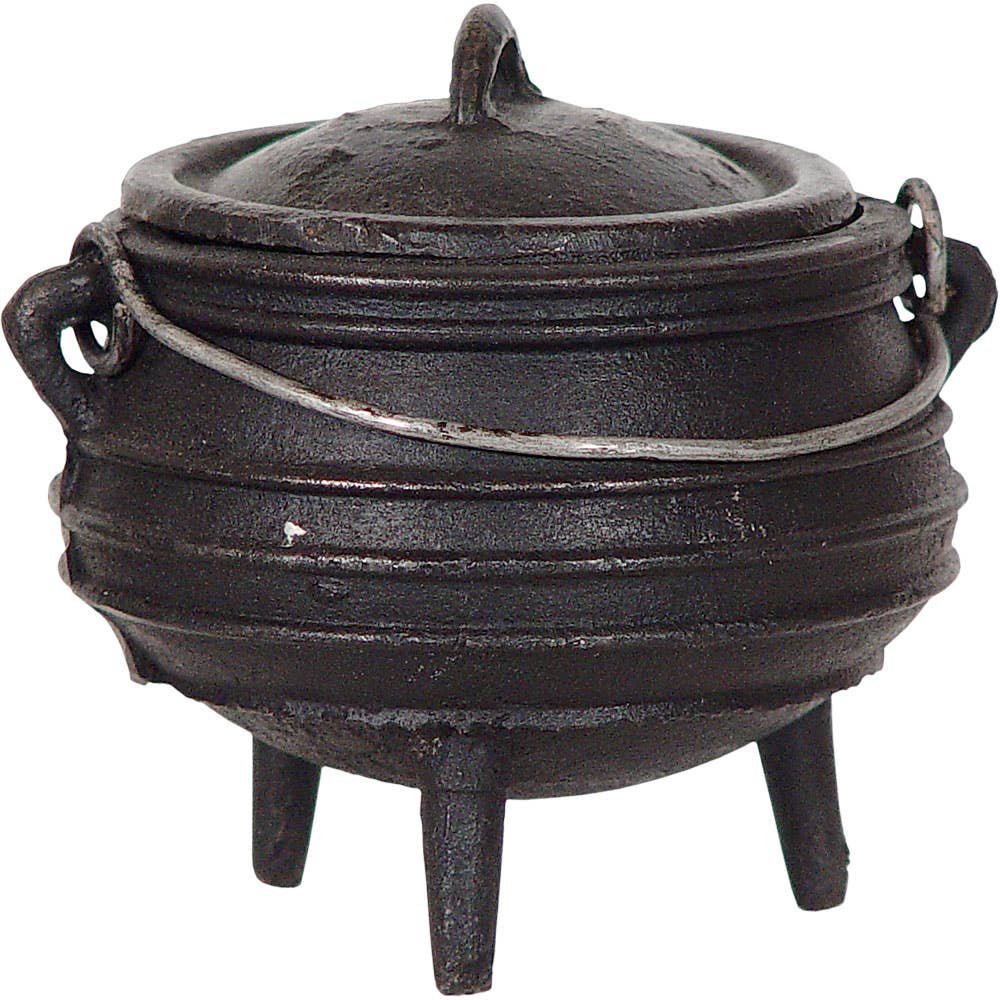 Witch’s Cauldron – 5.5” Striped Cast Iron