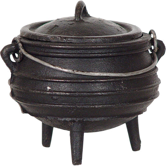 Witch’s Cauldron – 5.5” Striped Cast Iron