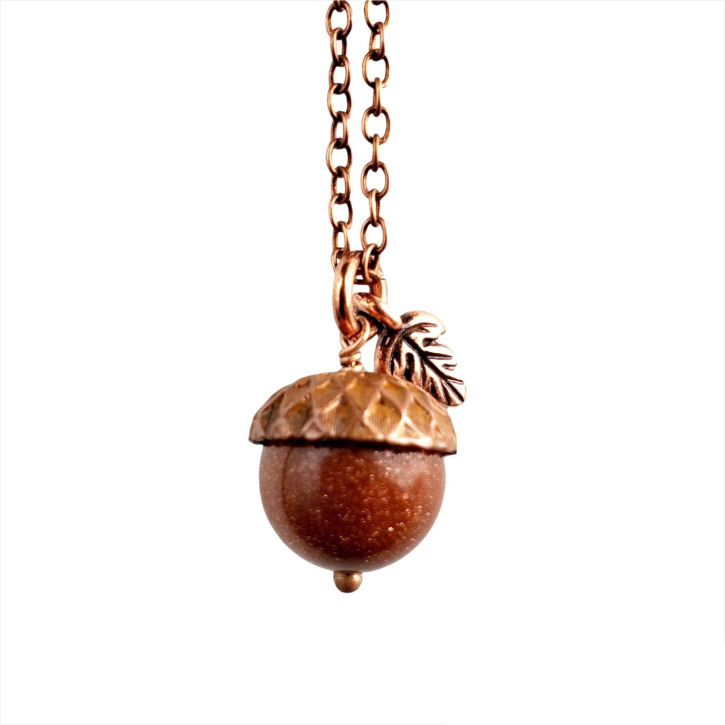 Acorn Necklace-Goldstone