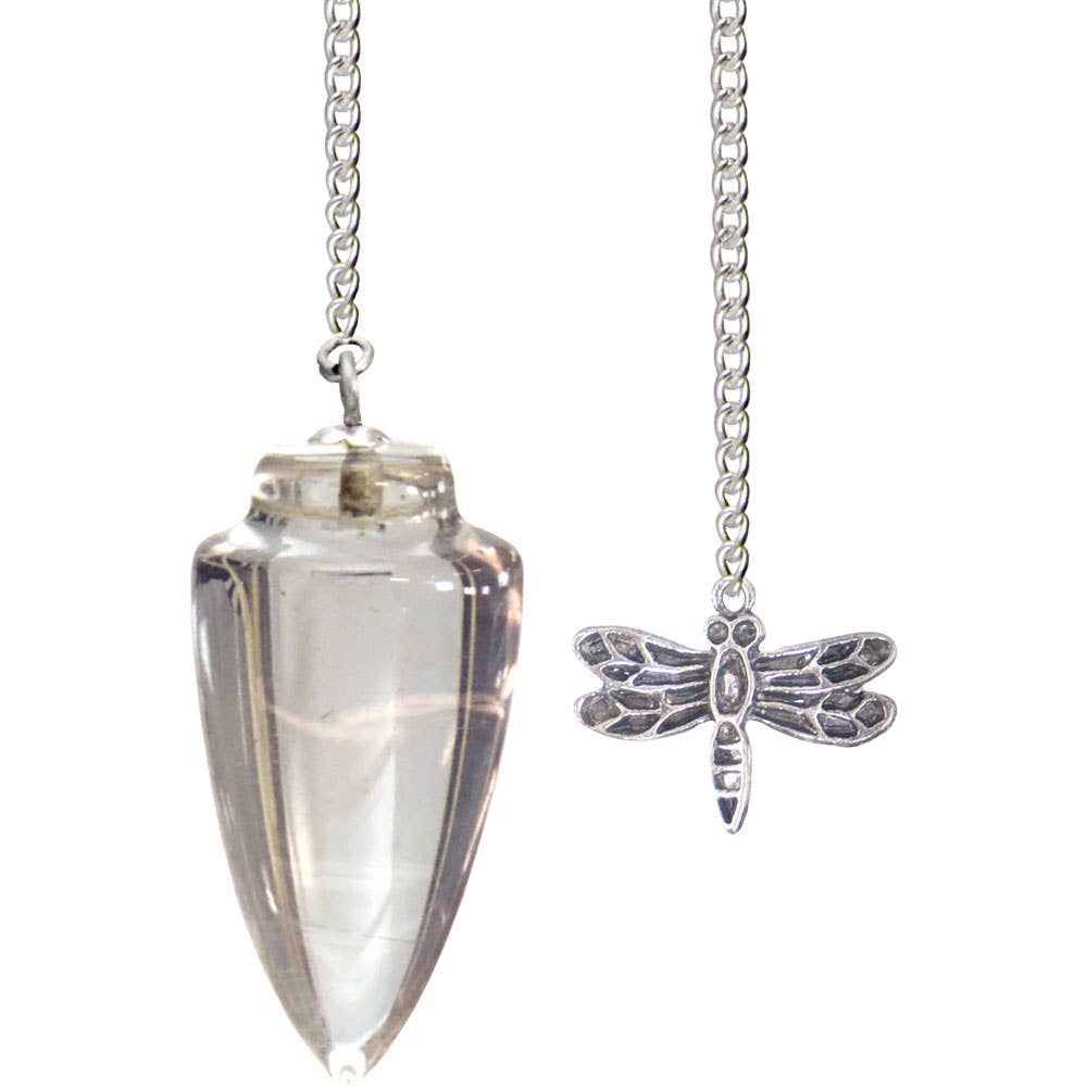Quartz Crystal Pendulum – Dragonfly Accent